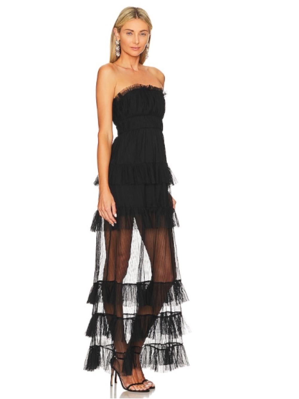 NWT Lovers and Friends Barlow Gown - Black - Picture 4 of 8